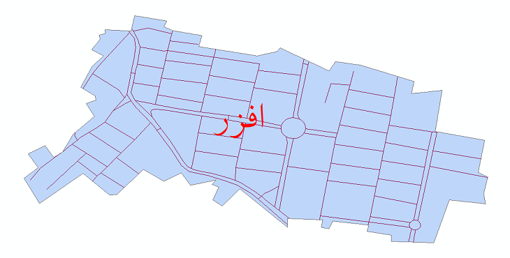 دانلود نقشه شیپ فایل شبکه معابر شهر افزر سال 1399