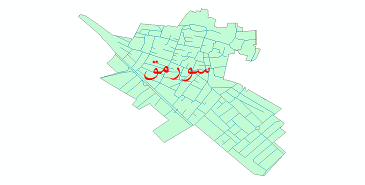 دانلود نقشه شیپ فایل شبکه معابر شهر سورمق سال 1399