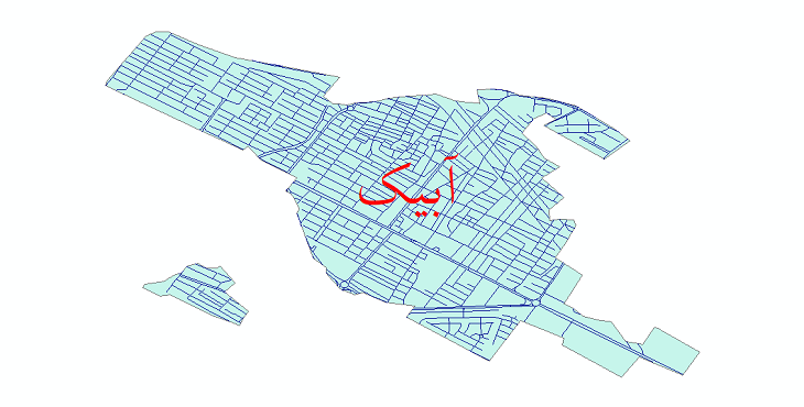 دانلود نقشه شیپ فایل شبکه معابر شهر آبیک سال 1399