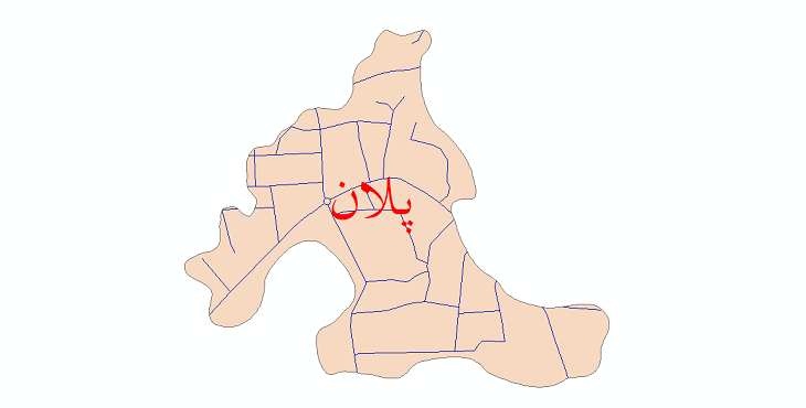 دانلود نقشه شیپ فایل شبکه معابر شهر پلان سال 1399
