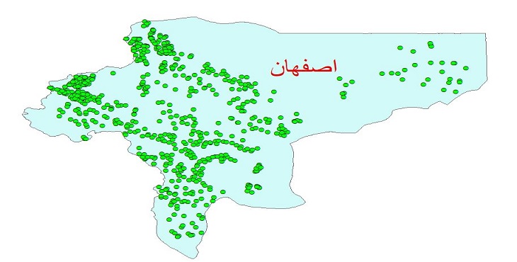 دانلود نقشه شیپ فایل کیفیت آب چاه های استان اصفهان سال 1390