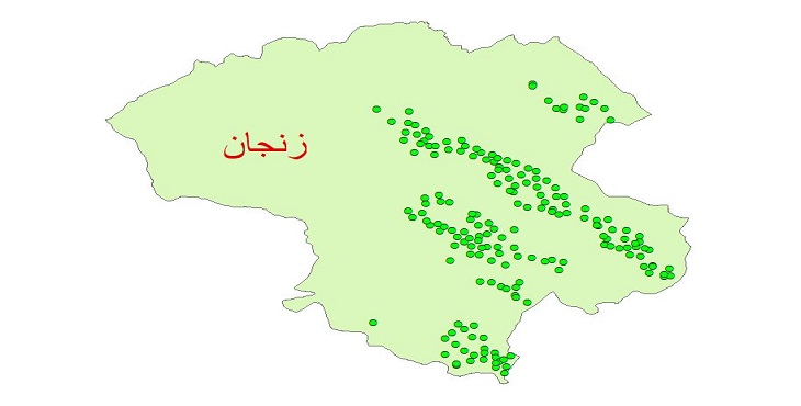 دانلود نقشه شیپ فایل کیفیت آب چاه های استان زنجان سال 1390
