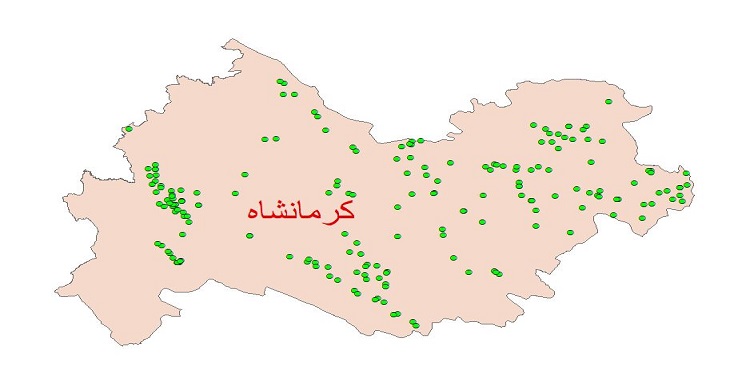 دانلود نقشه شیپ فایل کیفیت آب چاه های استان کرمانشاه سال 1390