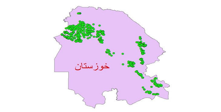 دانلود نقشه شیپ فایل کیفیت آب چاه های استان خوزستان سال 1390