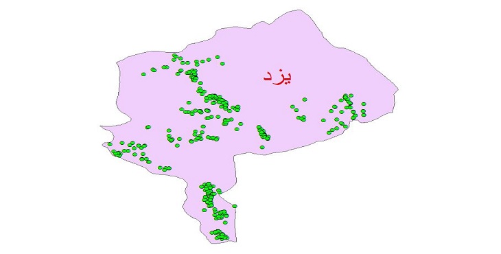 دانلود نقشه شیپ فایل کیفیت آب چاه های استان یزد سال 1390