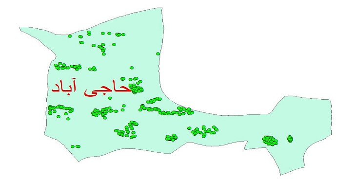 دانلود نقشه شیپ فایل کیفیت آب چاه های شهرستان حاجی آباد سال 1390