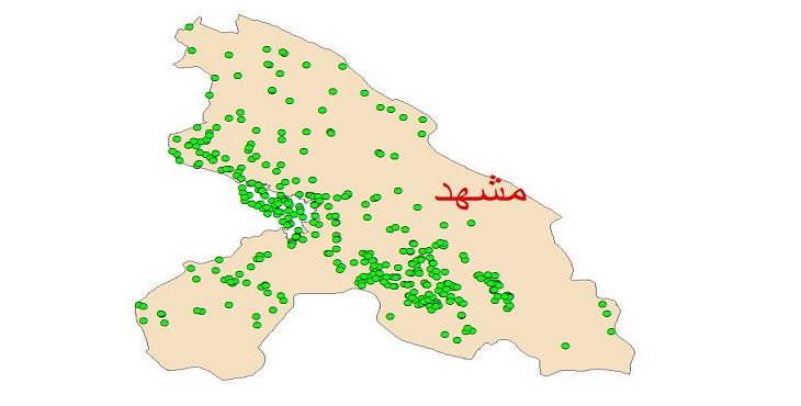 دانلود نقشه شیپ فایل کیفیت آب چاه های شهرستان مشهد سال 1390