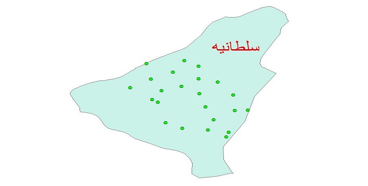 دانلود نقشه شیپ فایل کیفیت آب چاه های شهرستان سلطانیه سال 1390