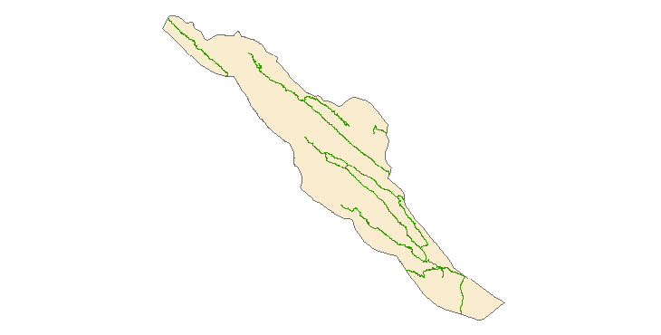 شیپ فایل شبکه راههای شهرستان مارگون